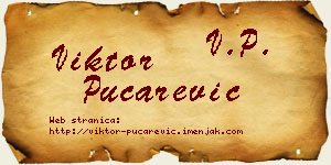 Viktor Pucarević vizit kartica